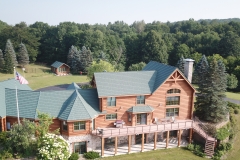 Rustic Metal Roofing Shingle in Forest Green
