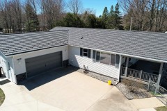 Rustic Metal Roofing Shingle in Deep Charcoal