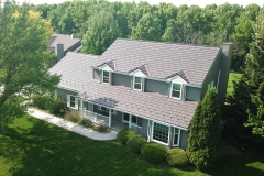 Rustic Metal Roofing Shingle in Mustang Brown