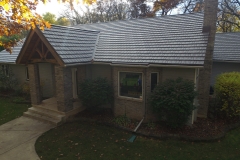 Rustic Metal Roofing Shingle  in Shake Gray