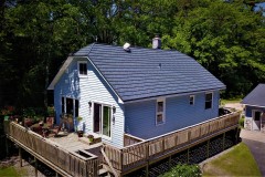 Rustic Metal Roofing Shingle in Vermont Slate