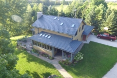 Rustic Metal Roofing Shingle in Vermont Slate