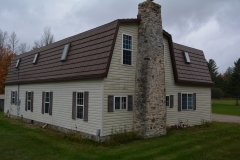 Rustic Metal Roofing Shingle in Caramel