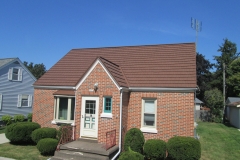 Rustic Metal Roofing Shingle in Caramel