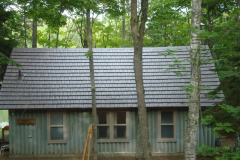 Rustic Metal Roofing Shingle in Mustang Brown
