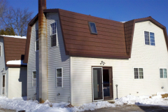 Rustic Metal Roofing Shingle in Caramel