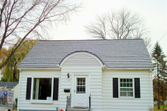 Rustic Metal Roofing Shingle in Deep Charcoal