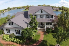 Rustic Metal Roofing Shingle in Deep Charcoal