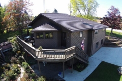 Rustic Metal Roofing Shingle in Mustang Brown