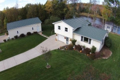 Rustic Metal Roofing Shingle in Forest Green