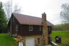 Rustic Metal Roofing Shingle in Terra Red