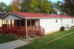 Rustic Metal Roofing Shingle in Terra Red