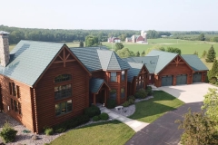 Rustic Metal Roofing Shingle in Forest Green