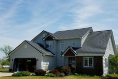 Rustic Metal Roofing Shingle in Vermont Slate