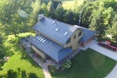 Rustic Metal Roofing Shingle in Vermont Slate