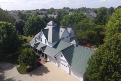 Rustic Metal Roofing Shingle in Forest Green
